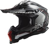 LS2 Helm Subverter EVO Arched MX700 zwart / titanium maat S