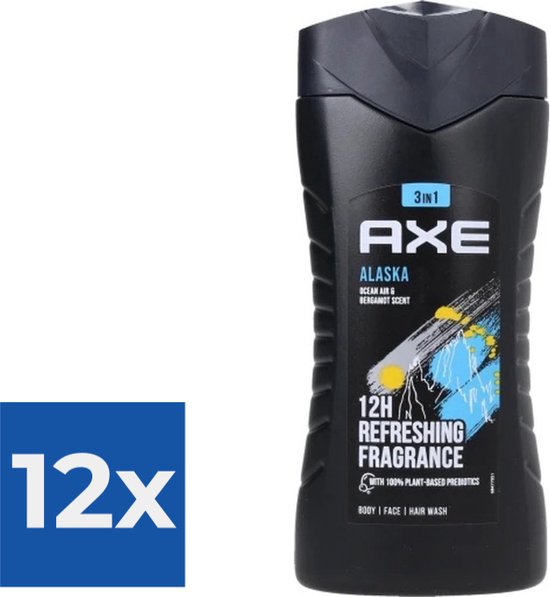 Axe Douchegel Alaska 3in1 250ml - Voordeelverpakking 12 stuks