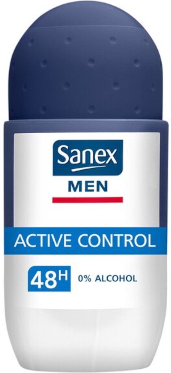 Goedkoopste Sanex Deo Roll-on Men - Dermo Active Control 50ml - Voordeelverpakking 12 stuks