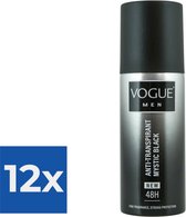 Vogue Anti-Transpirant Mystic Black 150 ml - Voordeelverpakking 12 stuks