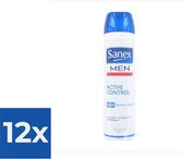 Sanex Deospray Men - Active Control 150 ml - Voordeelverpakking 12 stuks
