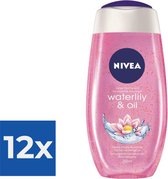 NIVEA Douchegel Waterlily & Oil - 250 ml - Voordeelverpakking 12 stuks