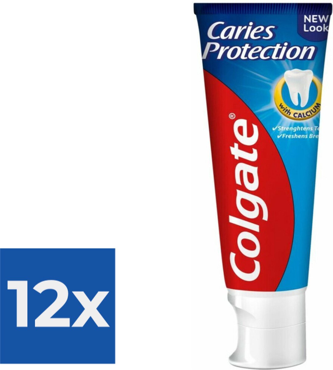 Goedkoopste Colgate Tandpasta Caries Protection 75 ml - Voordeelverpakking 12 stuks