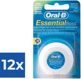 Oral-B Essential - 50 m - Flosdraad - Voordeelverpakking 12 stuks