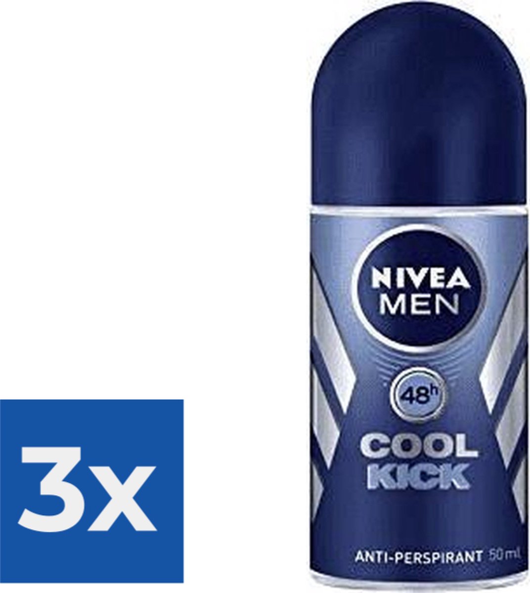 Goedkoopste Nivea Deo Roller Cool Kick - 3 x 50 ml