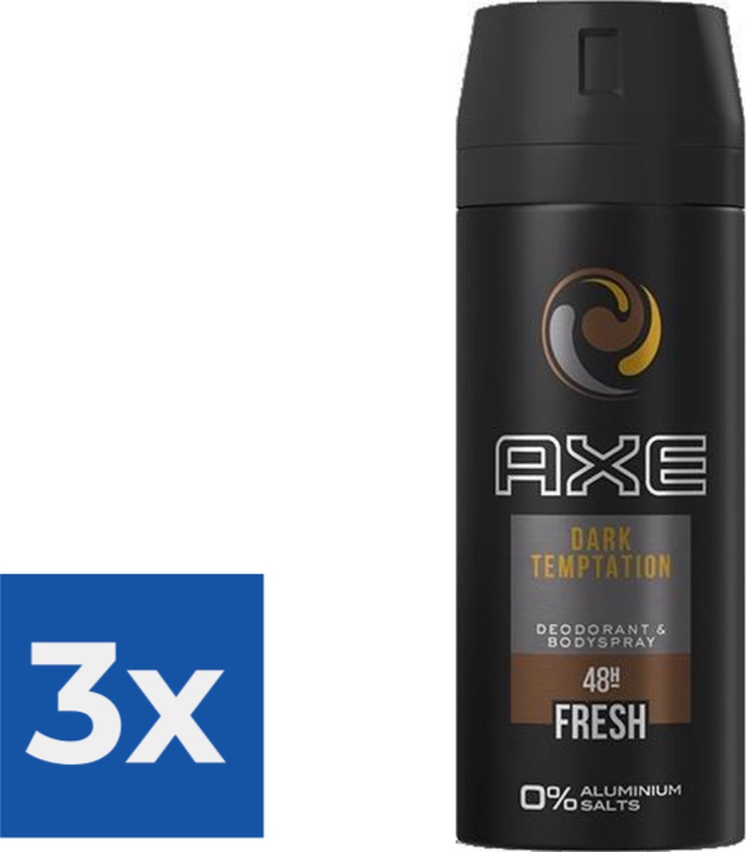 Axe - Deodorant - Spray - Dark Temptation - 48h - 150ml x 3
