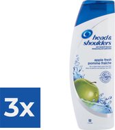 Head & Shoulders Shampoo Apple Fresh 400 mL - Voordeelverpakking 3 stuks