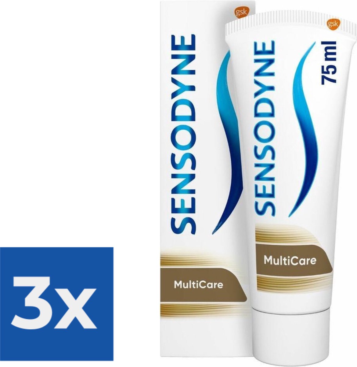 Goedkoopste Sensodyne - Tandpasta - MultiCare - 75ml x 3