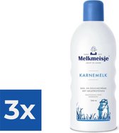 Melkmeisje Karnemelk - 2000 ml - Bad- & Doucheschuim - Voordeelverpakking 3 stuks