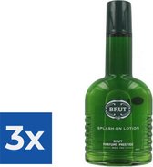 Brut Splash-on Original - 200 ml - Aftershave Lotion - Voordeelverpakking 3 stuks