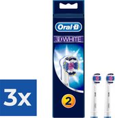 Oral-B 3D White Opzetborstels - 2 stuks - Voordeelverpakking 3 stuks
