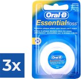 Oral-B Floss - Essential Floss 50 meter - Voordeelverpakking 3 stuks