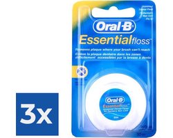 Oral-B Floss - Essential Floss 50 meter - Voordeelverpakking 3 stuks