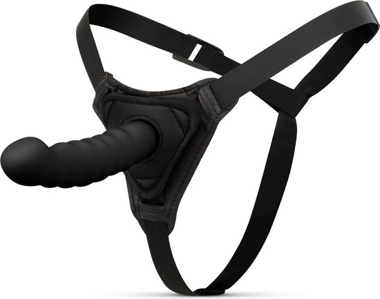 EasyToys - Siliconen Strap On - Gebogen - Strapon - Pegging - Strapon