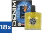 Denim Aftershave Men - Original 100 ml - Voordeelverpakking 18 stuks