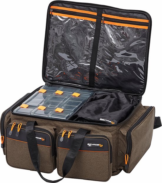 Savage Gear - System Box Bag - 59 liter - XL - inclusief 3 tackleboxen - Roofvistas - Kunstaastas - Savage Gear