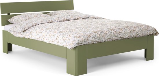 Beter Bed Fresh 400 Bedframe met Hoofdbord - 140x210 cm - Rietgroen