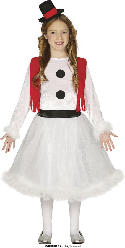 Sneeuwman & Sneeuw Kostuum | Sneeuwpop Jurkje Meisje | - jaar | Kerst | Verkleedkleding