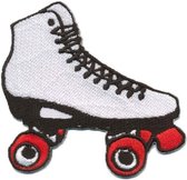 Patch - Strijkembleem - Rollerskate - 8 x 7cm - Rolschaatsen