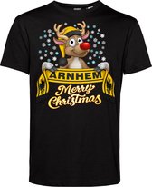 T-shirt Arnhem | Foute Kersttrui Dames Heren | Kerstcadeau | Vitesse supporter | Zwart | maat L