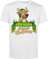 T-shirt Den Haag | Foute Kersttrui Dames Heren | Kerstcadeau | ADO Den Haag supporter | Wit | maat 5XL
