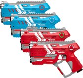 Light Battle Connect Lasergame set - Rood/Blauw - 4 Laserguns met Anti-Cheat functie voor 4 spelers