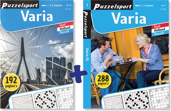 Foto: Puzzelsport puzzelboekenpakket varia 2 288p varia 2 3 192p