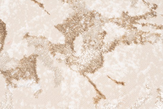 Tapiso Crystal Runner Tapis Tapis Beige à Poils Courts Taille - 70x200