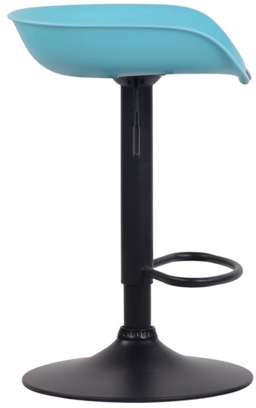 CLP Anaheim Set de 4 tabourets de bar - Plastique bleu noir