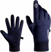 Chibaa - Winter Wind en Waterdicht Handschoenen - Antislip - Touchscreen - Fietsen - Outdoor - Sporten - One Size - Blauw