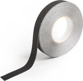 Anti slip tape - Zwart - 25 mm breed - Veiligheidstape - Rol 18,3 meter