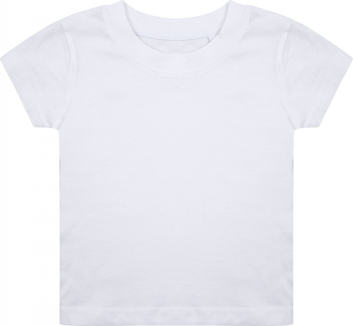 T-shirt Baby 3/6M Larkwood Ronde hals Korte mouw White 100% Katoen