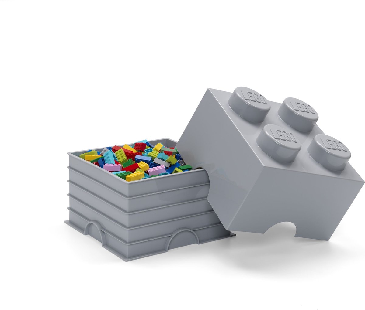 Room Copenhagen LEGO Storage Brick 4 Grijs - stapelbare opbergdoos thumbnail 6