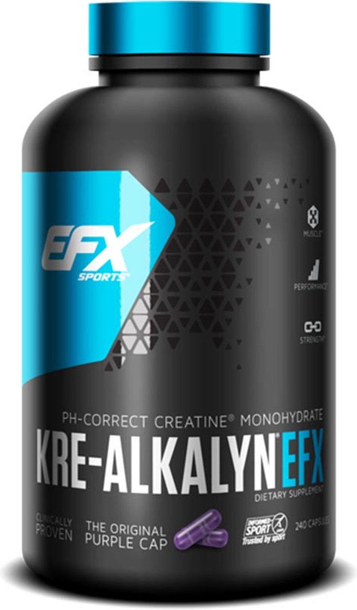 Goedkoopste All American EFX Kre-Alkalyn Creatine - Creatine Capsules - (U.S patent 6,399,661) - 240 Capsules - 1 Pot