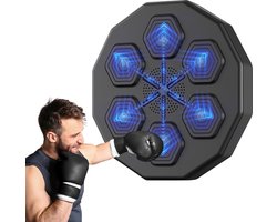 Boksmachine - Digitale boksmachine - Met muziek & Bluetooth - Intelligente Training - Muurbevestiging - Zwart - Boksen - Boksbal - Bokszak - Boxing Machine - Boxmachine - Boksmachine met muziek