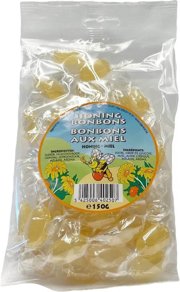 Honingbonbons met citroen 150g België Bijenhof