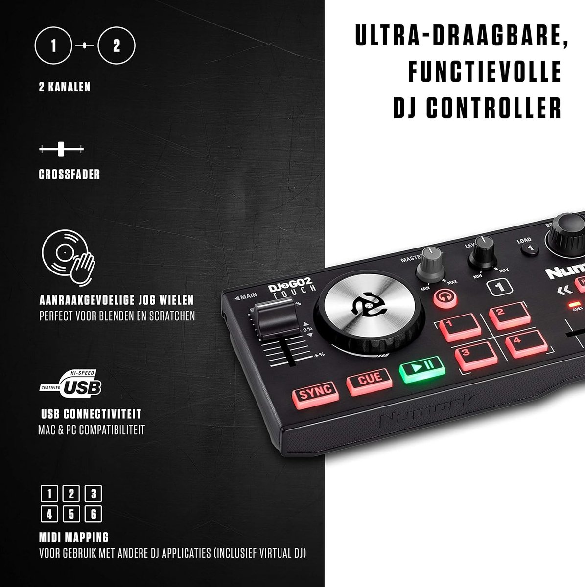 DJ Mixer - DJ Draaitafel - DJ Mix Set - DJ Controller thumbnail 3