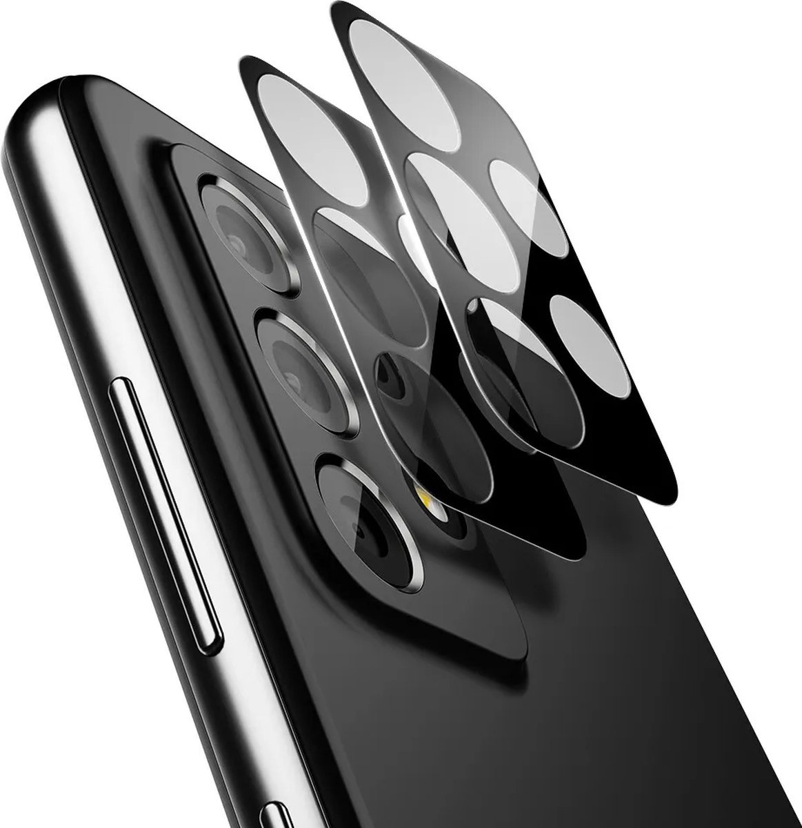 Camerabeschermer - Geschikt voor Galaxy A72 - 2 Stuks - Zwart