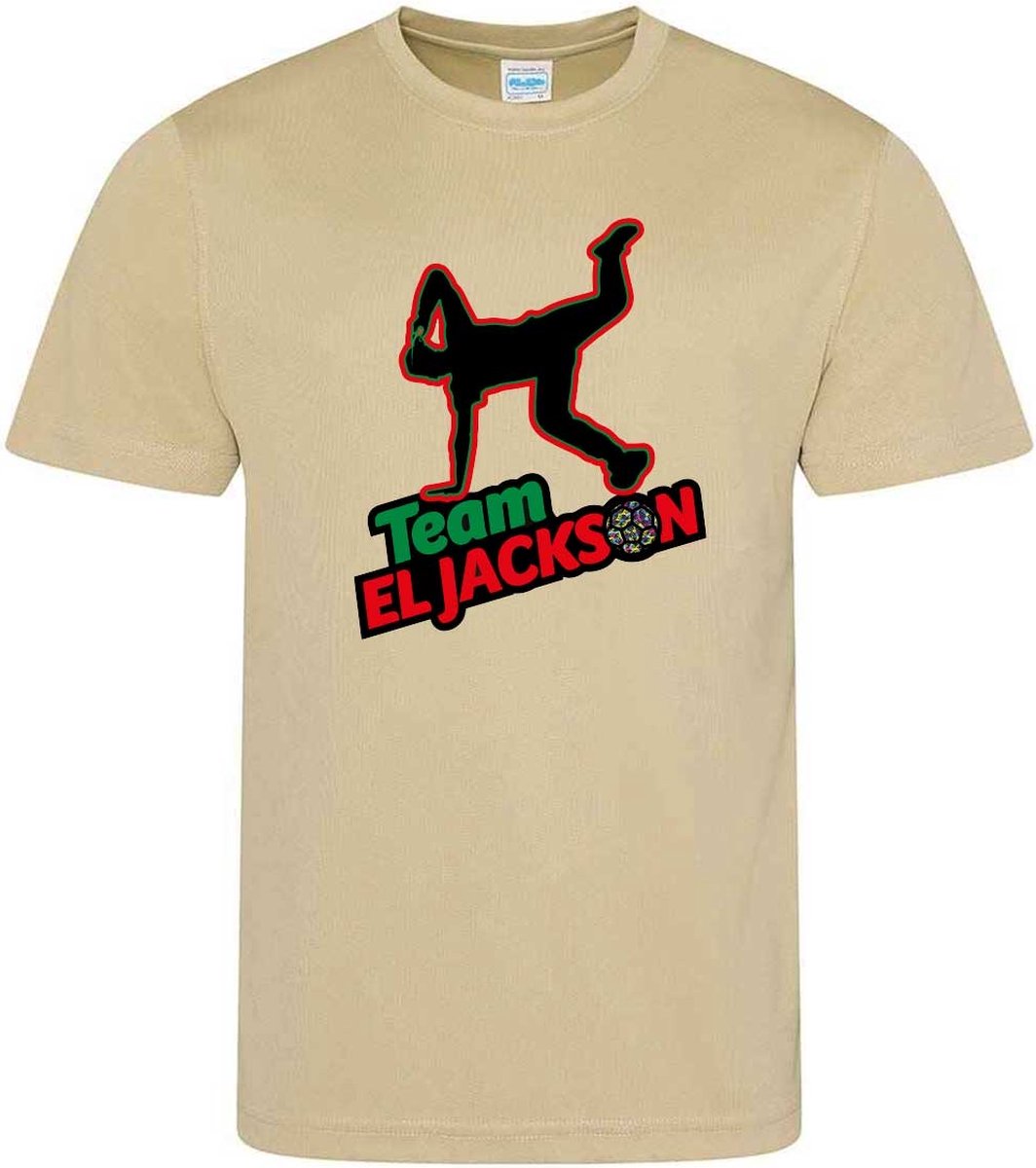 El Jackson T-Shirt - DESERT SAND - (164-XXL) - VOETBALTSHIRT - SPORTSHIRT