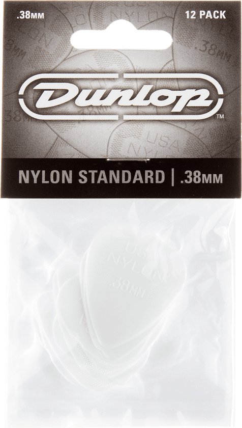 Dunlop Nylon Standard .38 Plectrum 12-Pack - Plectra