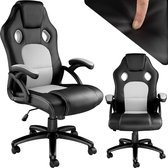 tectake® - bureaustoel gamingchair - luxe burostoel kantoorstoel - racingstoel burostoel gamestoel Tyson - zwart / grijs