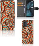 Telefoonhoesje Geschikt voor Motorola Moto G14 Book Case Retro