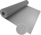floordirekt Rubber loper - Rubbermat - Big Button - 2 mm - Grijs - 120 x 100 cm