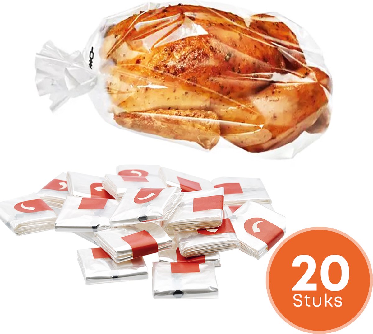 YUGN Braadzakken Voor in de Oven – Braadzak 20 stuks – 2-in-1 Oven En Magnetron - Kookzak 38 * 24 cm - Cadeautip