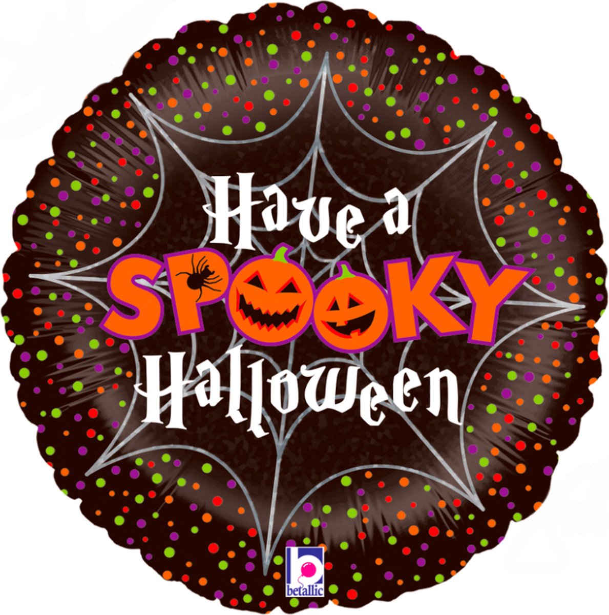 Qualatex - Folieballon spooky Halloween holographic - 45 cm