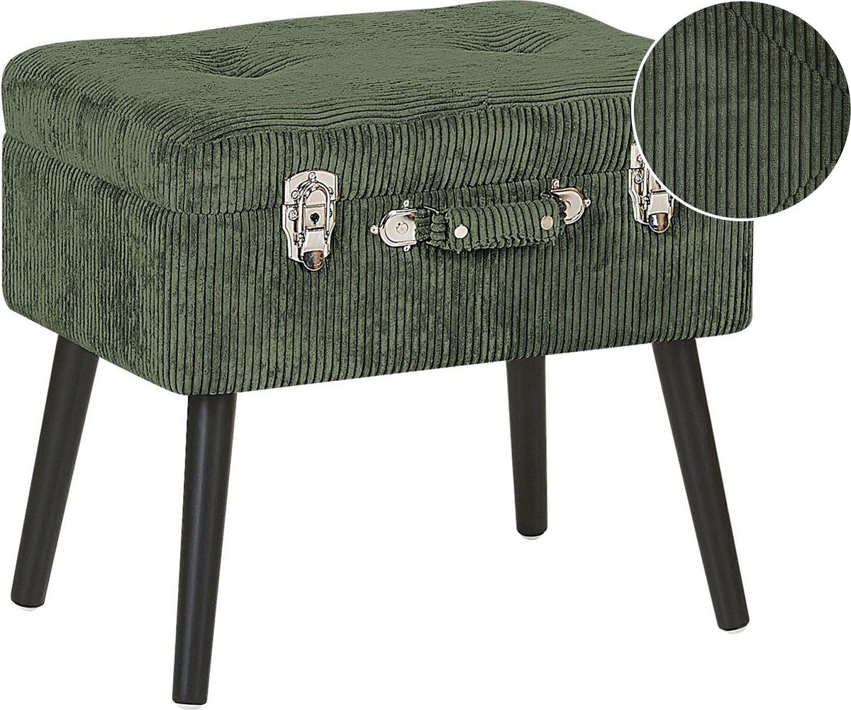 MALLARD - Hocker - Donkergroen - Corduroy