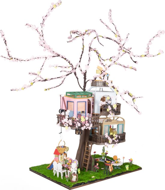 DIY Book Nook Kit, Creativiteit Miniatuur Poppenhuis, 3D Houten Puzzel Boekensteun Boekenplank Insert Decor met Stof Cover voor Tieners en Volwassenen