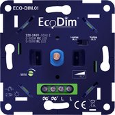 EcoDim led dimmer ECO-DIM.01 0-300W RLC, fase aansnijding & fase afsnijding, universeel, voor alle merken afdekmateriaal