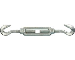Spanschroef spanwartel haak-haak M10 verzinkt Cr3+ DIN 1480 kabelspanner 1 stuks