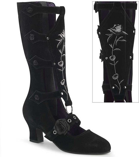 DemoniaCult - WHIMSY-118 Bottes femmes à plateforme - US 11 - 41 Chaussures - Zwart